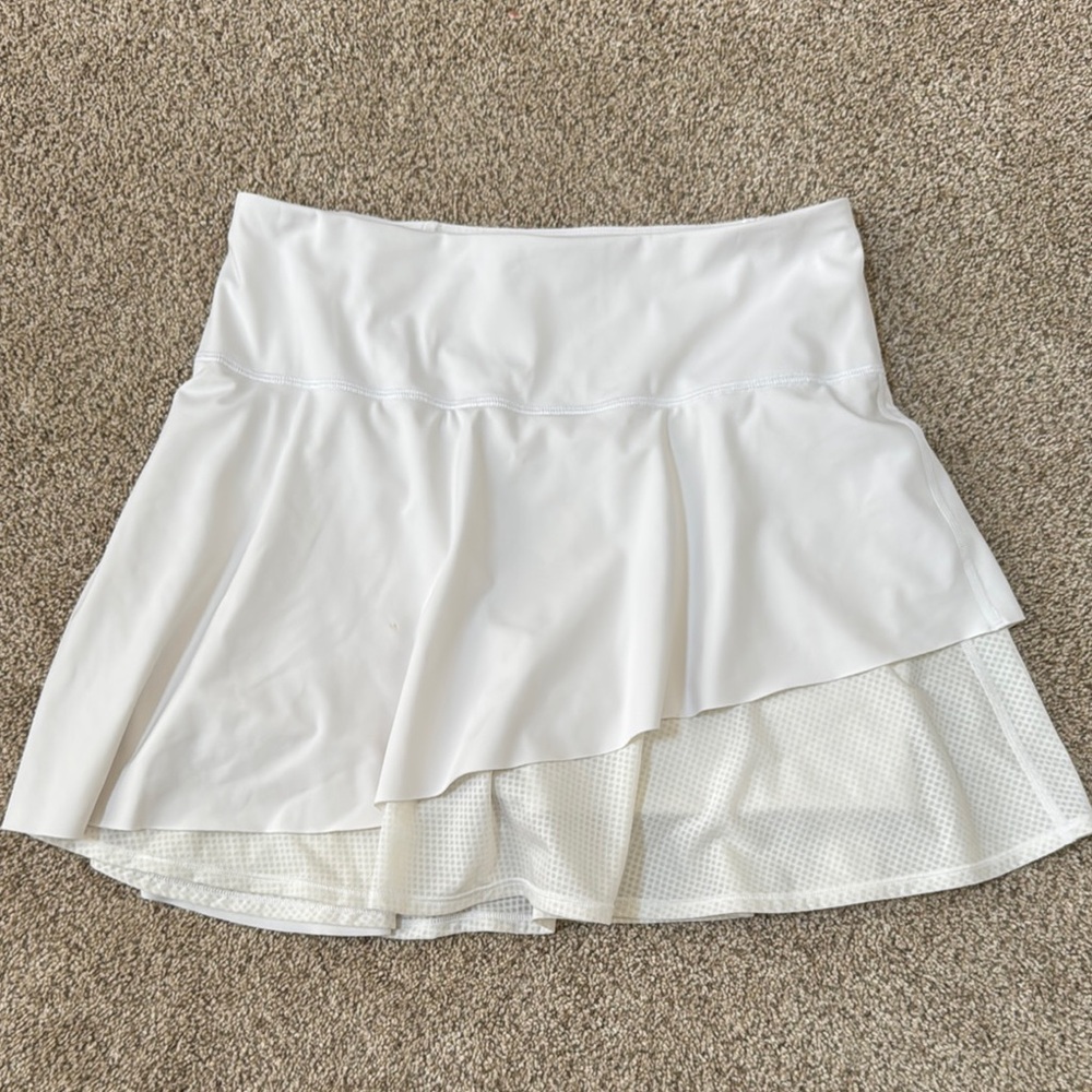 Athleta Ace Mesh Skort- White